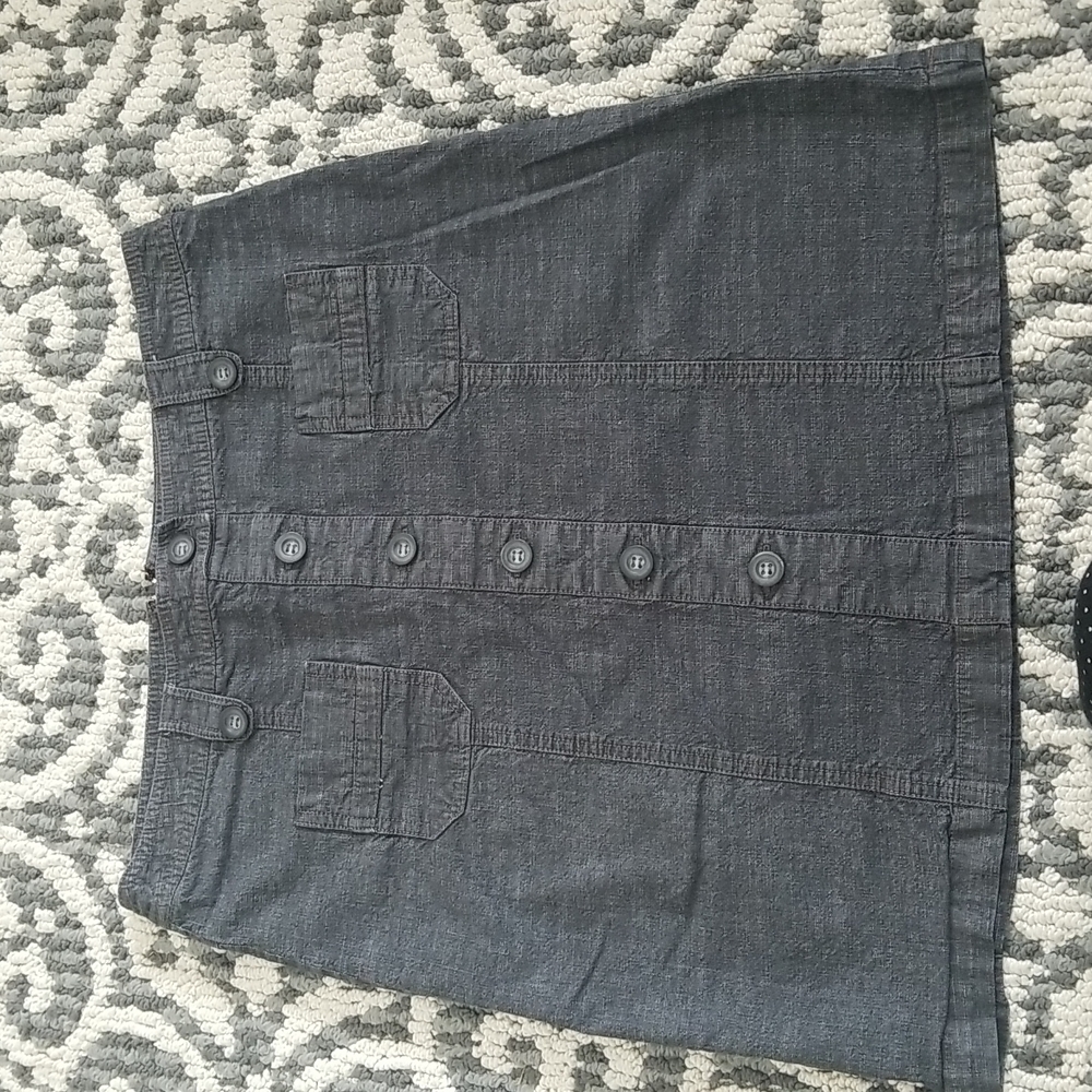 (4) Ricki's Denim Mini Skirt Retro Y2K with Pockets Cotton Blend Casual Outdoor
